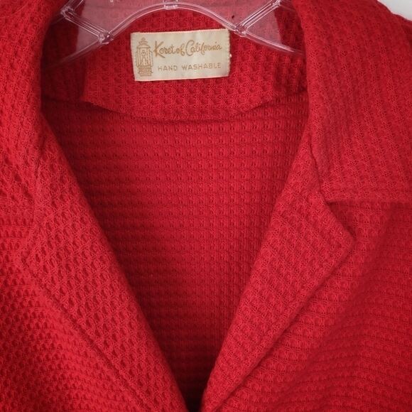 VTG Koret of California Red Cotton Jkt - Picture 3 of 4
